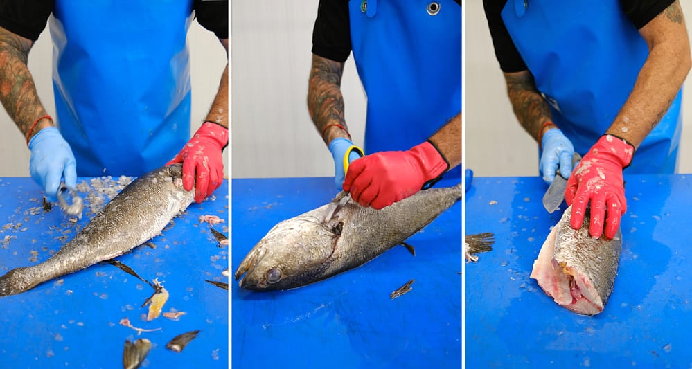 pasos para limpiar pescado